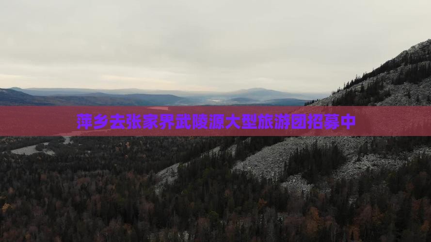 萍乡去张家界武陵源大型旅游团招募中