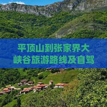 平顶山到张家界大峡谷旅游路线及自驾游攻略