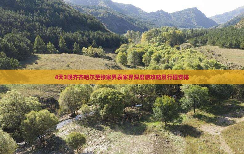 4天3晚齐齐哈尔至张家界袁家界深度游攻略及行程安排