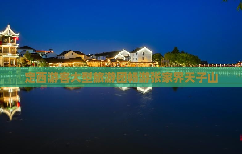 定西游客大型旅游团畅游张家界天子山