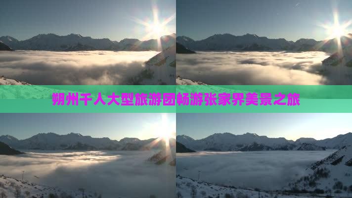 朔州千人大型旅游团畅游张家界美景之旅