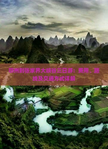 鄂州到张家界大峡谷三日游：费用、路线及交通方式详解