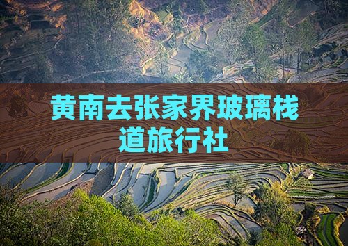 黄南去张家界玻璃栈道旅行社