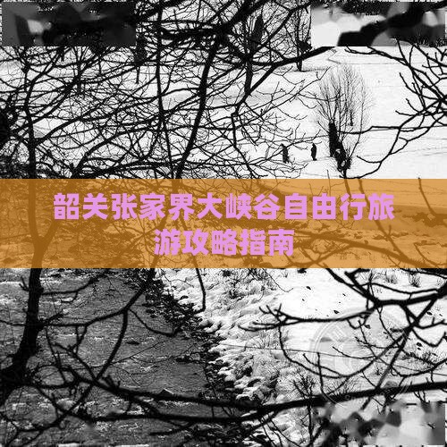 韶关张家界大峡谷自由行旅游攻略指南