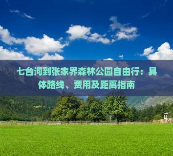 七台河到张家界森林公园自由行：具体路线、费用及距离指南