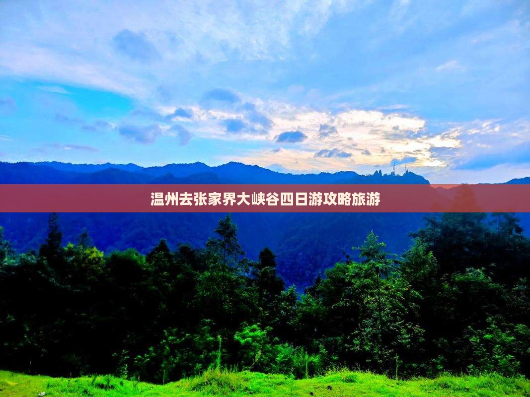 温州去张家界大峡谷四日游