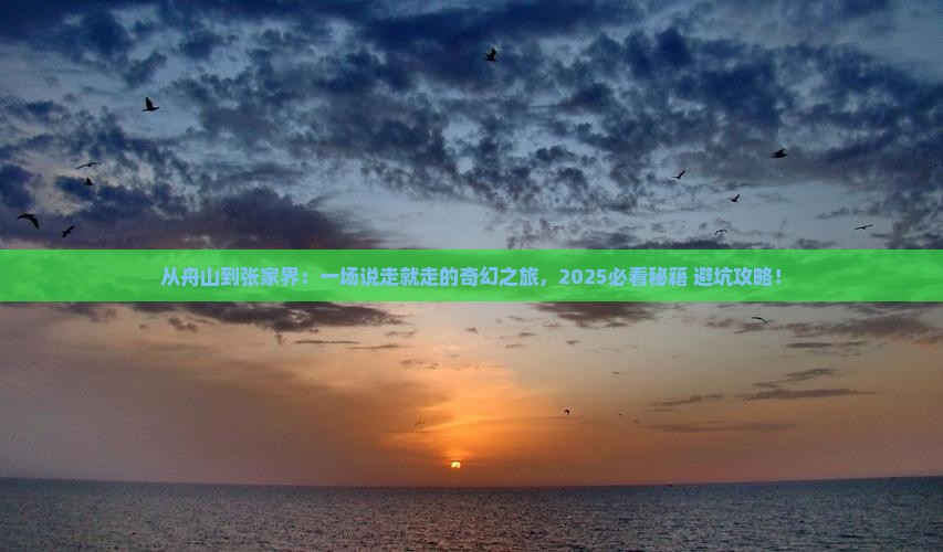 舟山去张家界森林公园旅游