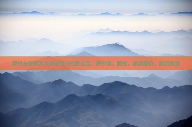 滁州去张家界大峡谷旅行社
