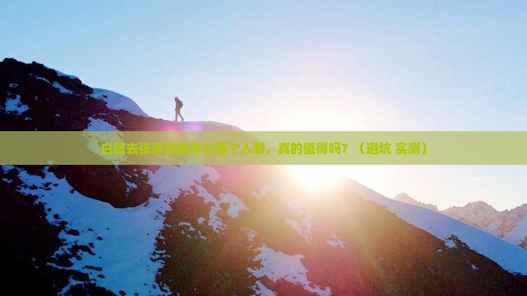 白银去张家界森林公园个人游