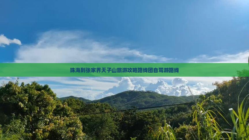 珠海到张家界天子山旅游