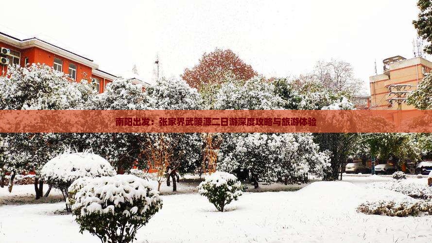南阳出发：张家界武陵源二日游深度攻略与旅游体验