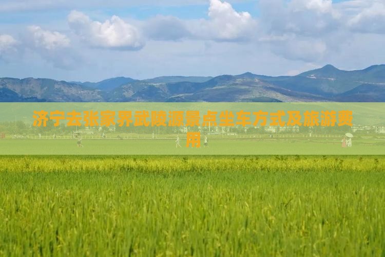 济宁去张家界武陵源景点坐车方式及旅游费用