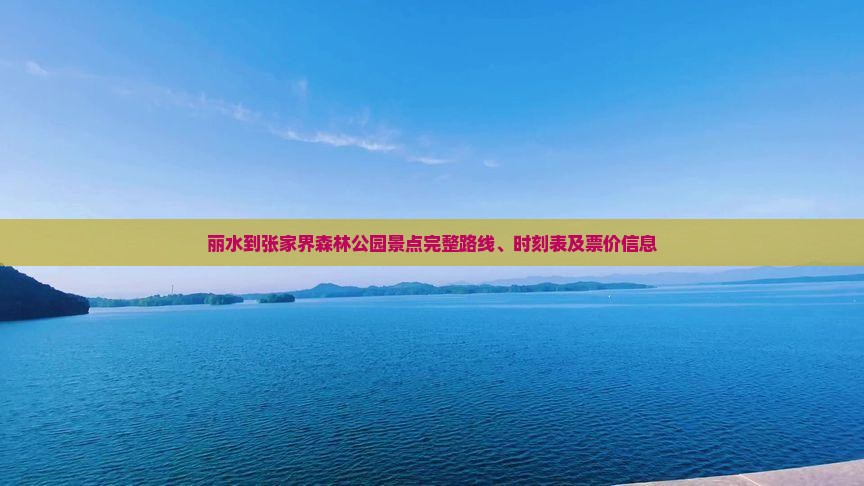 丽水到张家界森林公园景点完整路线、时刻表及票价信息