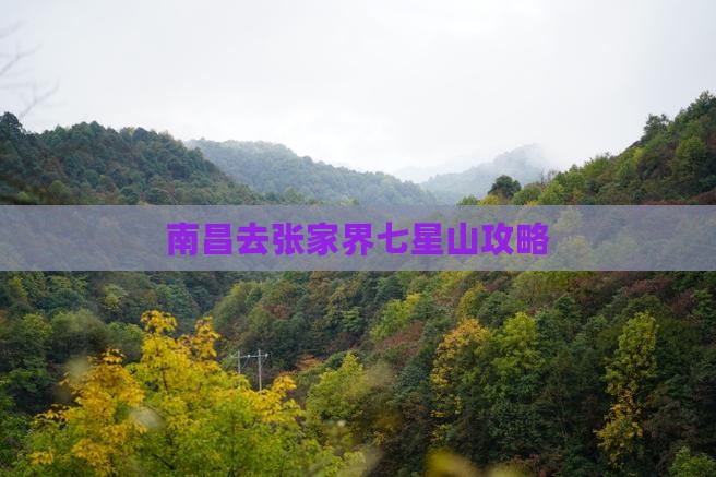 南昌去张家界七星山攻略