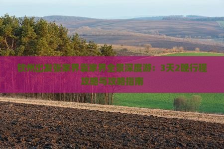 钦州出发张家界袁家界全景深度游：3天2晚行程攻略与攻略指南