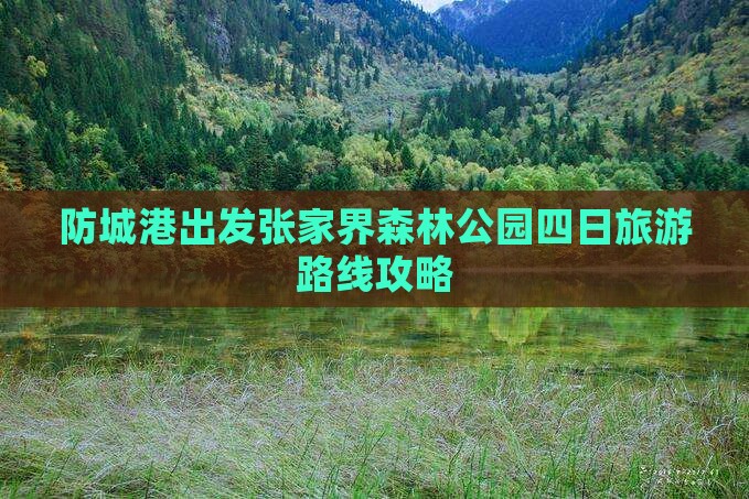 防城港出发张家界森林公园四日旅游路线攻略