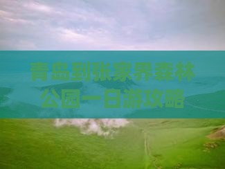 青岛到张家界森林公园一日游攻略旅游