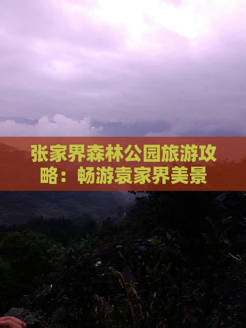 张家界森林公园旅游攻略：畅游袁家界美景