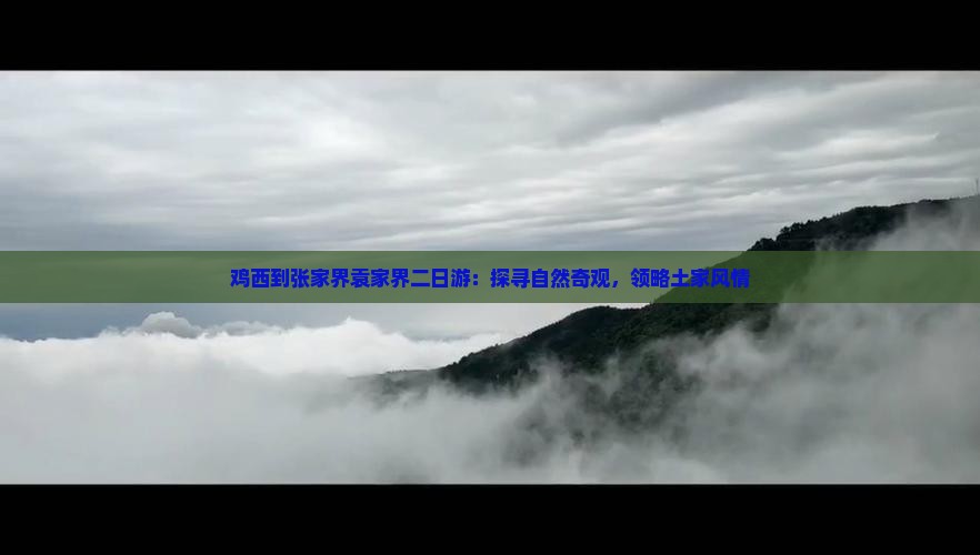 鸡西到张家界袁家界二日游：探寻自然奇观，领略土家风情