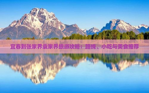 宜春到张家界袁家界旅游攻略：路线、小吃与美食推荐