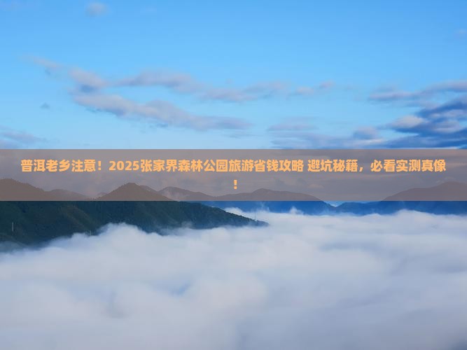 普洱去张家界森林公园旅游