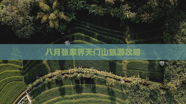 八月到张家界天门山一日