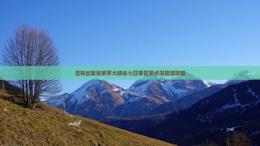 吉林出发张家界大峡谷七日景区景点深度游攻略