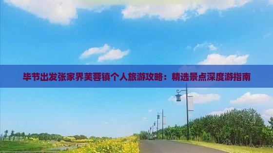 毕节出发张家界芙蓉镇个人旅游攻略：精选景点深度游指南
