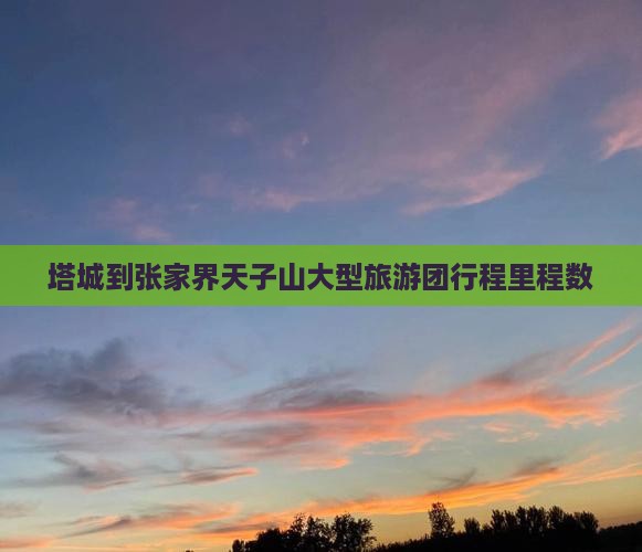 塔城到张家界天子山大型旅游团行程里程数