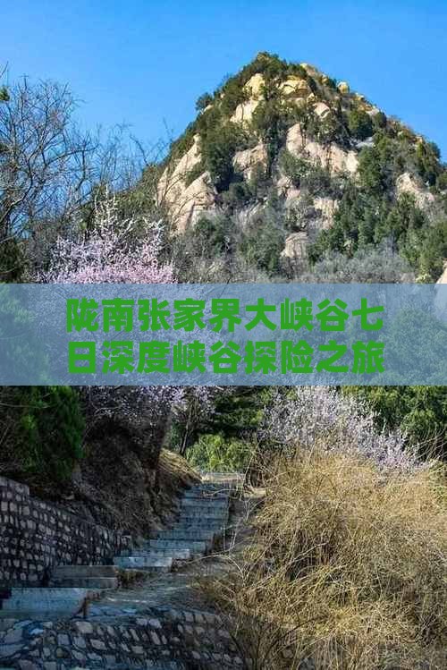 陇南张家界大峡谷七日深度峡谷探险之旅
