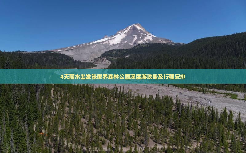 4天丽水出发张家界森林公园深度游攻略及行程安排