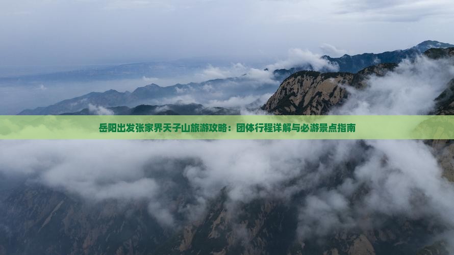 岳阳出发张家界天子山旅游攻略：团体行程详解与必游景点指南