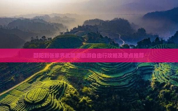 邵阳到张家界武陵源旅游自由行攻略及景点推荐