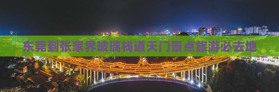 东莞到张家界玻璃栈道天门景点旅游必去地