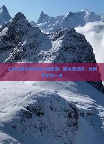 上海去张家界森林公园旅游：自驾游路线、费用及价格一览