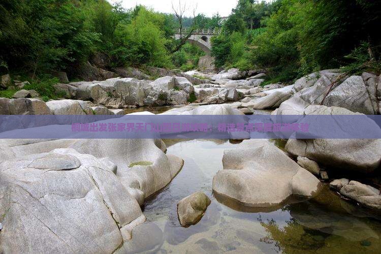 桐城出发张家界天门山四日游攻略：精选景点深度旅游体验