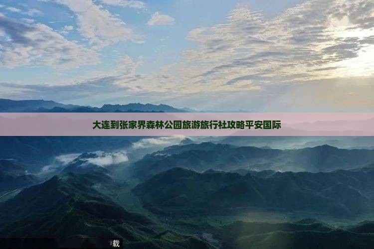 大连到张家界森林公园旅游旅行社攻略平安国际