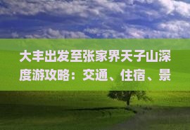 大丰出发至张家界天子山深度游攻略：交通、住宿、景点一览