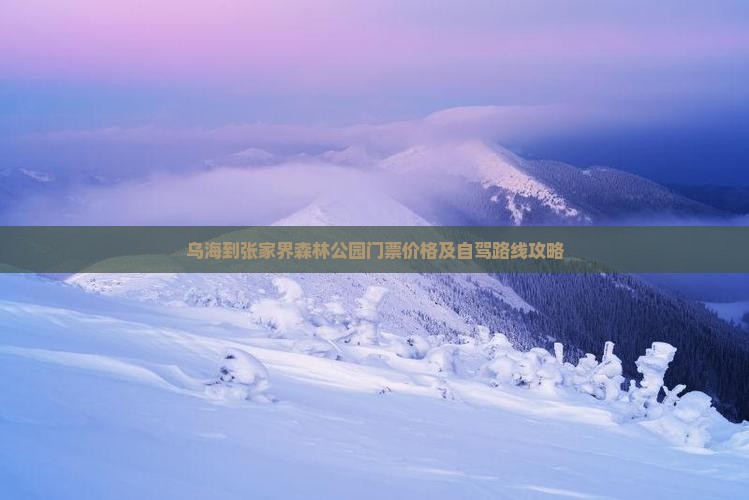 乌海到张家界森林公园门票价格及自驾路线攻略