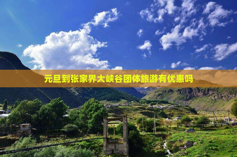 元旦到张家界大峡谷团体旅游有优惠吗