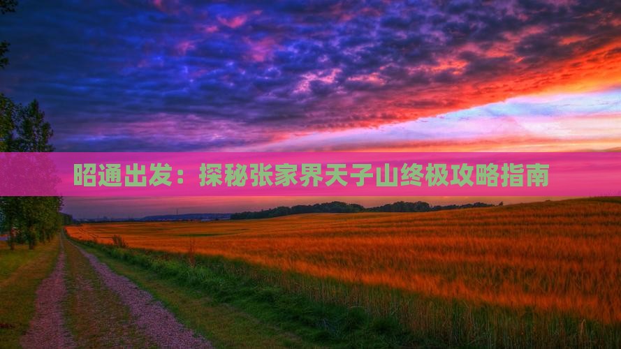 昭通出发：探秘张家界天子山终极攻略指南