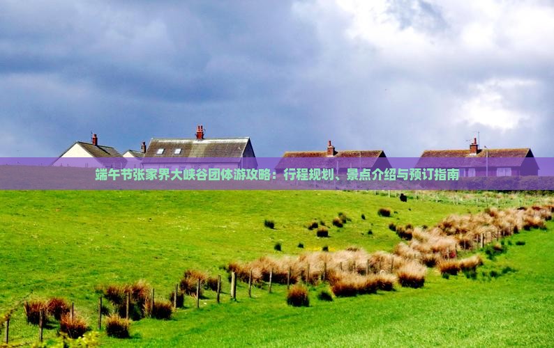 端午节张家界大峡谷团体游攻略：行程规划、景点介绍与预订指南