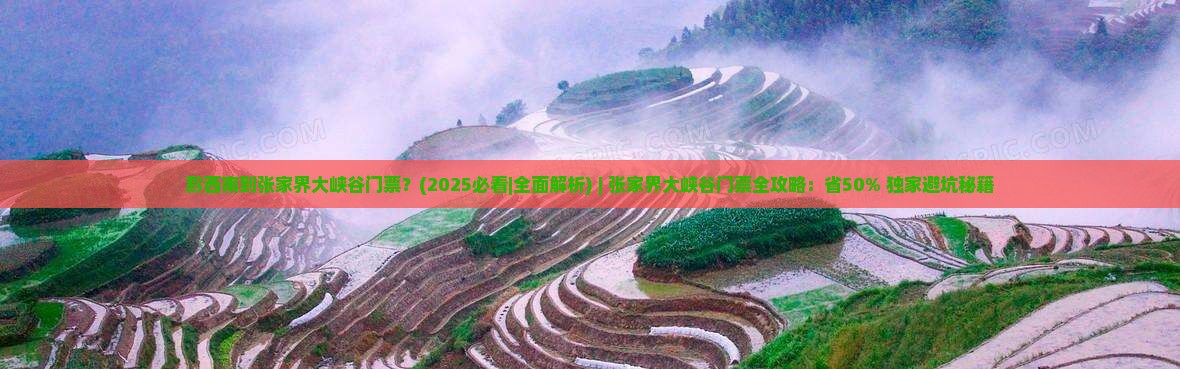 黔西南到张家界大峡谷门票