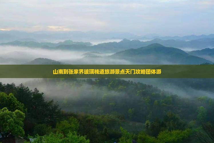 山南到张家界玻璃栈道团体旅游