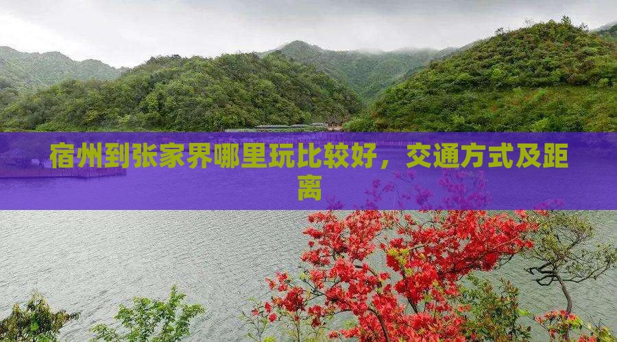 宿州到张家界哪里玩比较好，交通方式及距离