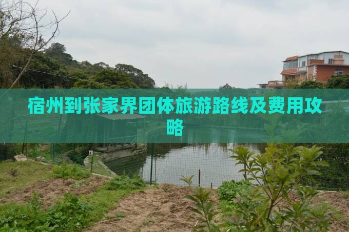 宿州到张家界团体旅游路线及费用攻略