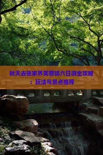秋天去张家界芙蓉镇六日游全攻略：玩法与景点推荐