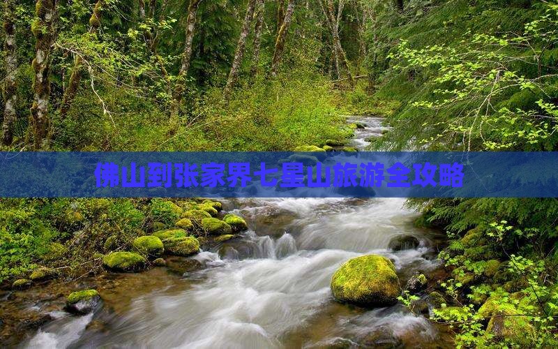 佛山到张家界七星山旅游全攻略