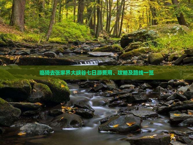 临猗去张家界大峡谷七日游费用、攻略及路线一览