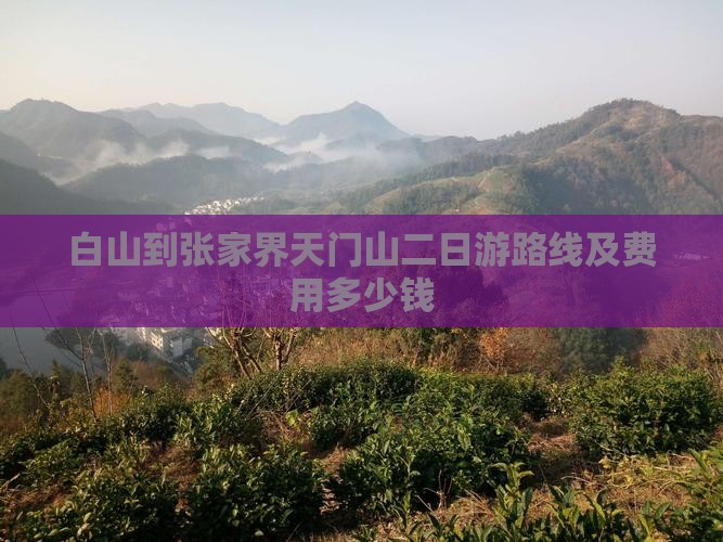 白山到张家界天门山二日游路线及费用多少钱
